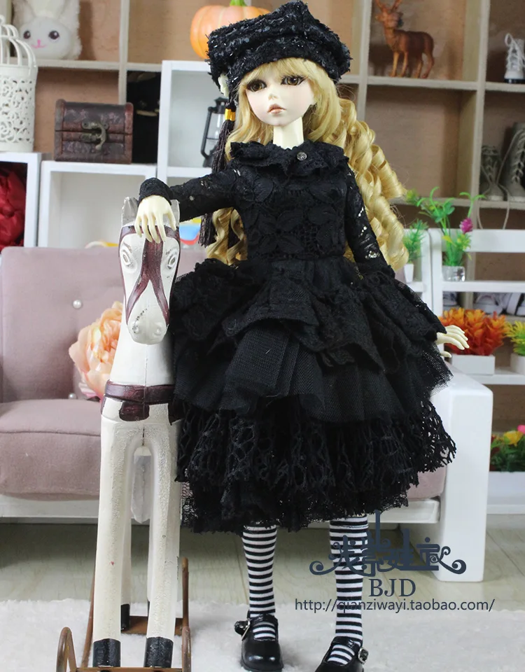 1/4 1/3 шкала BJD платье+ шляпа+ шарф для BJD/SD одежды куклы аксессуары, не включены куклы, обувь, парик и другие аксессуары 18D1603