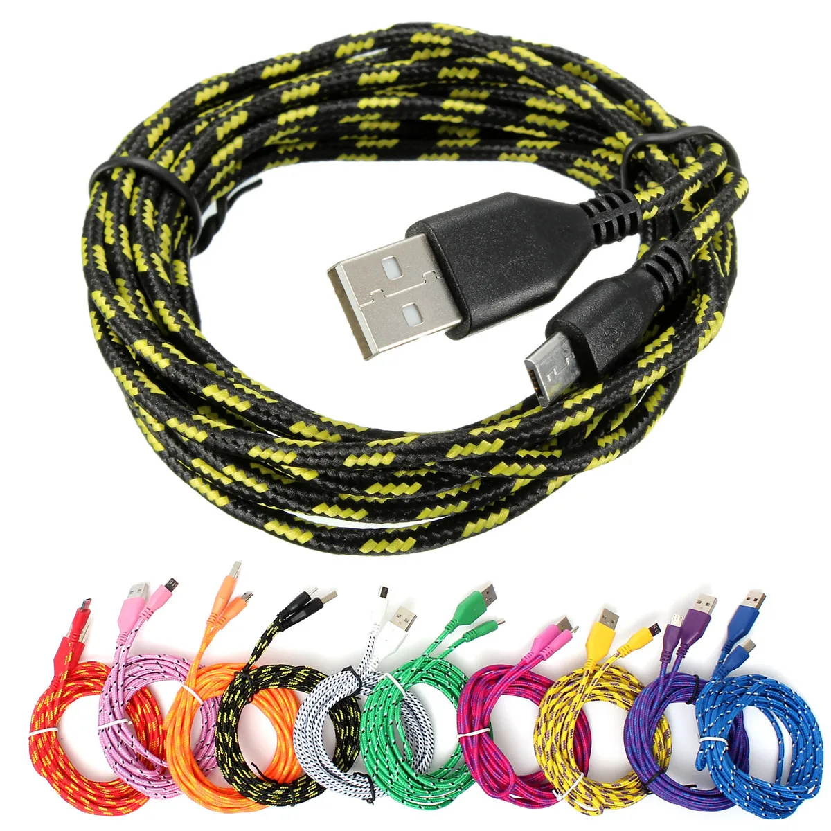 3 متر المصغّر usb قوي جولة مضفر كابل شاحن مزامنة البيانات ل اللوحي هاتف محمول ل شاحن هاتف محمول يعمل بنظام تشغيل أندرويد 3 متر المصغّر usb قوي جولة مضفر كابل شاحن مزامنة البيانات ل اللوحي هاتف محمول ل شاحن هاتف محمول يعمل بنظام تشغيل أندرويد