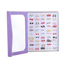 50 пар/лот модная Имитация жемчуга смешанного стиля наборы с сережками-гвоздиками для женщин с рисунком цветов Совы с геометрическим узором вечерние, ювелирное изделие, подарок для детей