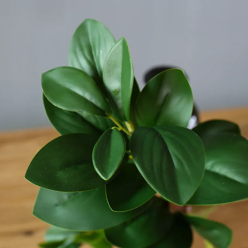Flone 3 Branch Artificial Green Plant Fake Real Touch Plant Simulation Plant Flowers Bouquet Wedding Home Party Decor Floral  (5)