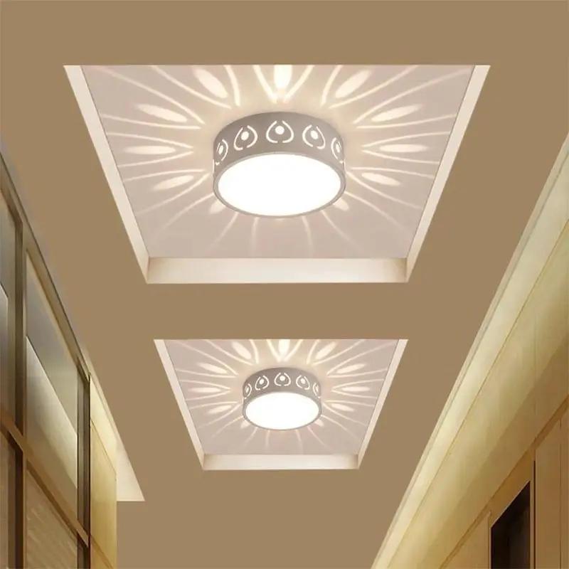 

3W 5W LED Ceiling Lights Modern LED Ceiling Lamp Color Decoration Shadow Corridor Aisle Lampara Light Fixtures 85-265V