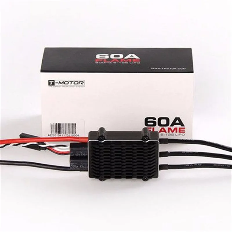 Free Shipping T-motor FLAME 60A HV (6-12s 600HZ NO BEC) waterproof Brushless ESC for UAV drone