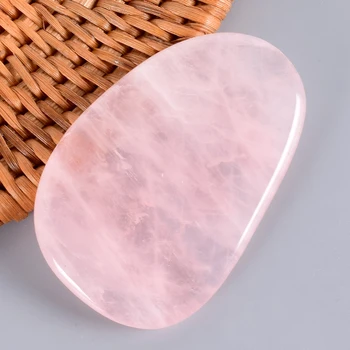 

Rose Quartz Massage Tool Gua Sha Massage Face SPA Acupuncture Scraping Healing Stone For Body Neck Health Care