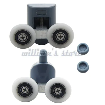 

8Pcs Double Shower Door Rollers/Runners/Wheels TOP or BOTTOM 23mm Wheel
