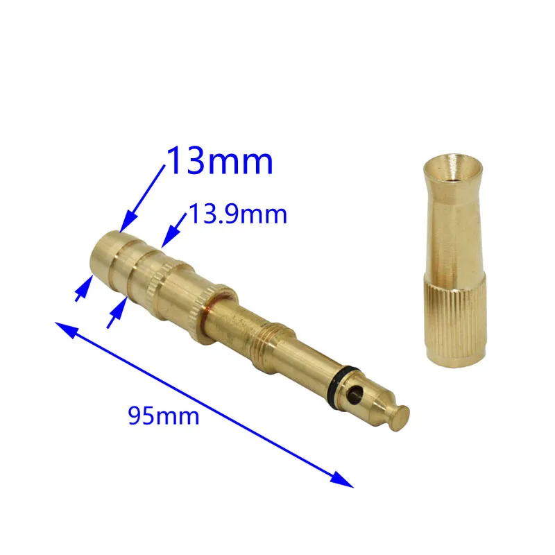 Латунный Полив сада спринклер автомойка водяной пистолет Регулируемая насадка автомойка и полив для 1/2 дюймов шланг 1 шт