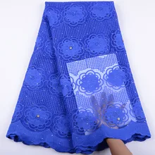 High Quality French Lace Fabric With Beaded Floral Lace Nigerian French Fabric Trimming lace African Tulle Lace Fabric