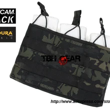 TMC тройной Клин подсумок мультикам черный тактический MOLLE тройной подсумок+(SKU12050779