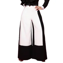 Zmvkgsoa Высокая талия молния широкие брюки палаццо для женщин Элегантный стиль OL брюки элегантные длинные штаны Y11039