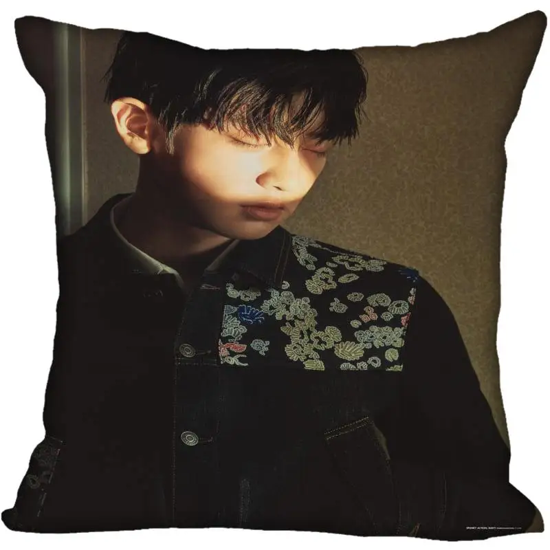 9 На заказ Kpop EXO Park Chanyeol печатных квадратный шелк наволочки 40x40 см, 35x35 см одна сторона атласная Наволочка логотип - Цвет: 9