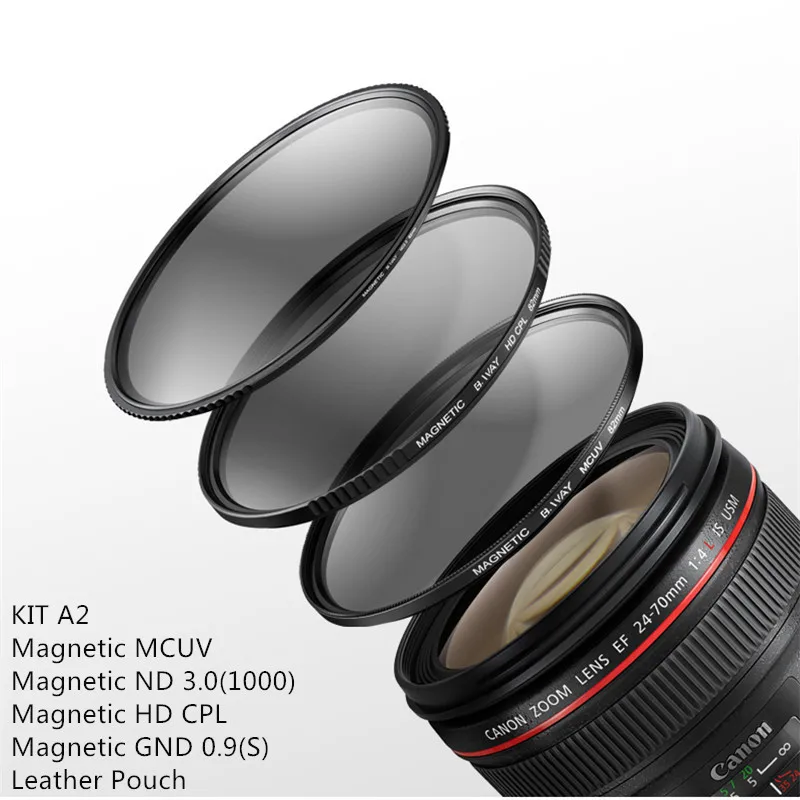 

B.way Landscape Photography Standard Kit A Series including Magnetic MCUV,HD CPL,ND3.0,GND0.9 Filters