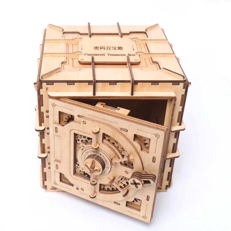 

Creative DIY 3D Treasure Box&Calendar Wooden Puzzle Game Assembly Toy Gift for Children Teens Adult Mechanical Transmission