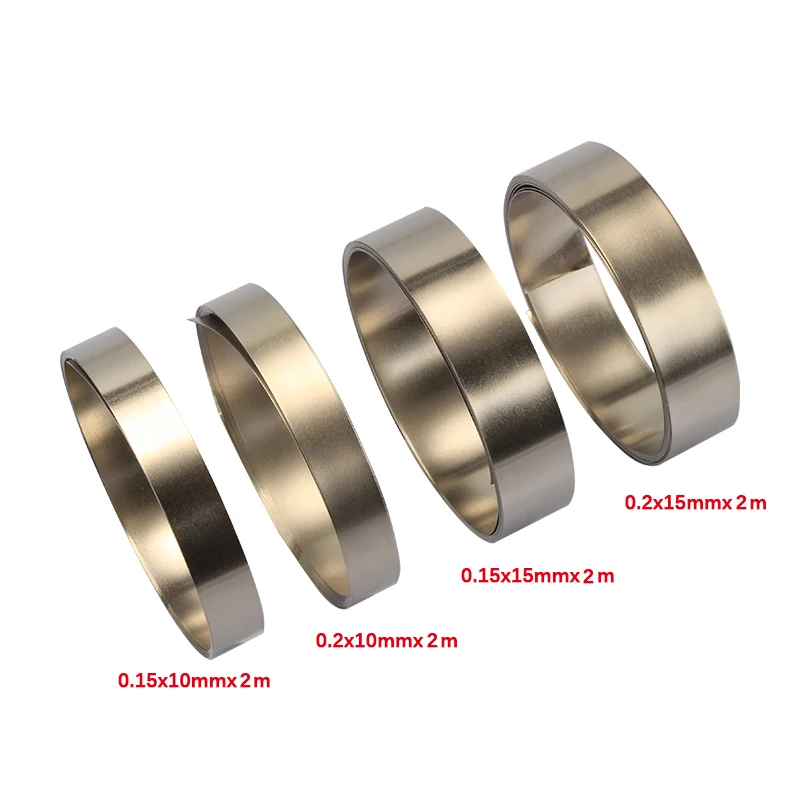 

Pure Nickel Strip Tape For Li 18650 Battery Spot Welding Compatible For Spot Welder Machine 2M x 10/15mm x 0.15/0.2