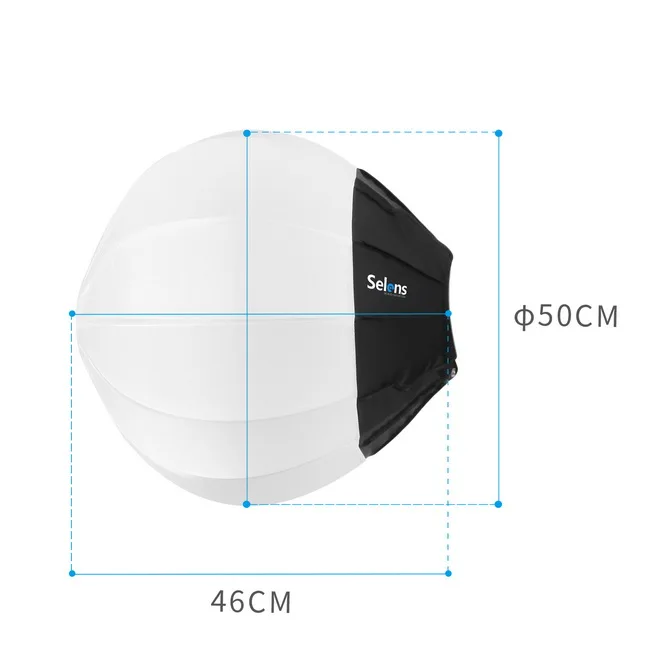 50cm Balloon Quick Release Ball Round Softbox Photography Diffuser Bowens Mount For Camera Photo Studio Flash (9)