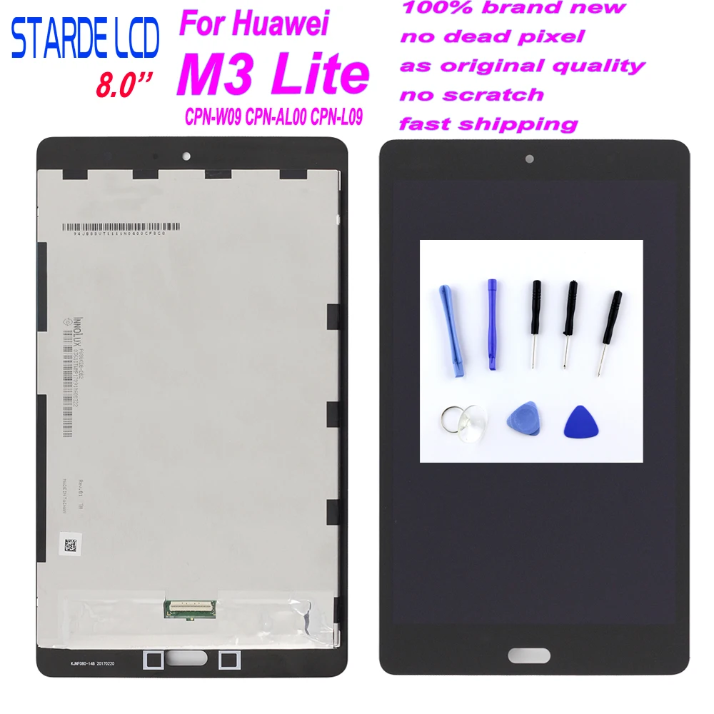 Starde для 8 0 &quotHuawei M3 Lite CPN W09 AL00 ЖК дисплей дигитайзер экран сенсорная панель сборка +