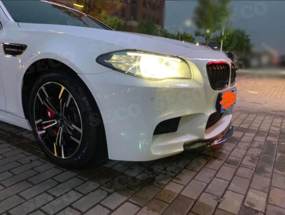 Для F10 M5 карбоновое волокно передний бампер спойлер для BMW 5 серии F10 M5 бампер 2012- автомобильный Стайлинг