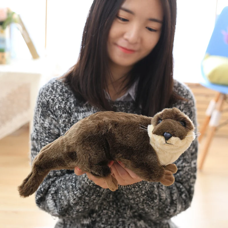 40CM Simulation loutre jouets en peluche animaux en peluche enfants jouets pour cadeau pour enfants