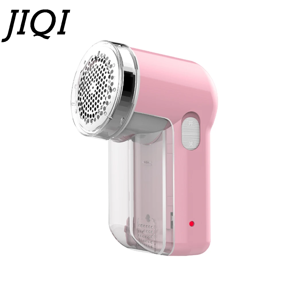 

JIQI Rechargeable Fabric Electric Lint Remover Hair Ball Trimmer Fuzz Pellets Cut Machine Mini Epilator Sweater Clothes Shaver