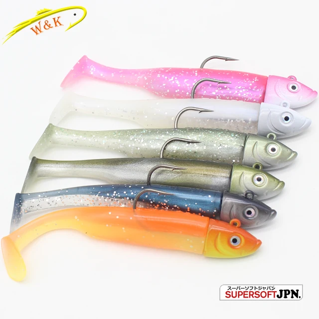 2 SET Saltwater Fishing Baits AT 30g 11.5 cm Paddle Tail Soft Lure for