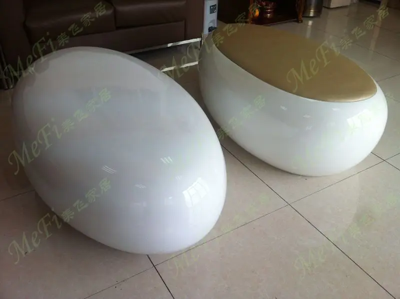 Egg Shaped Table fibreglass coffee table for modern home furniture, egg shape Egg Shaped Table fibreglass coffee table for modern home furniture, egg shape