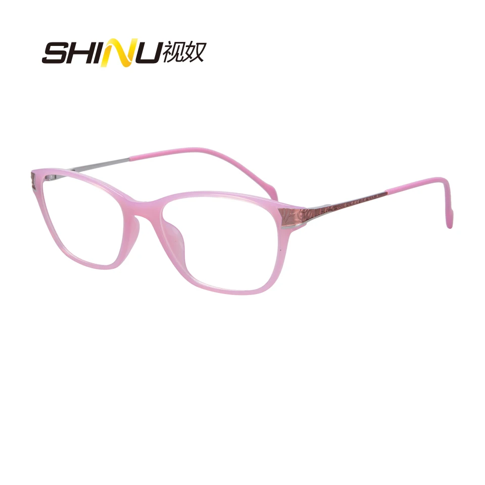 Comfortable TR90 Eyeglasses Optical Frame Lightweight Women Fashion Eyewear Frame Spring Hinge