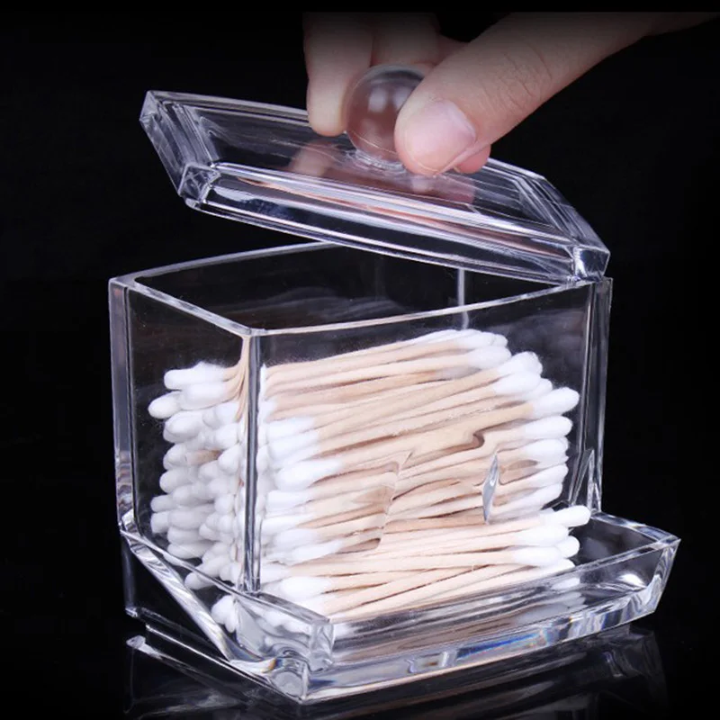 Storage Holder Makeup Storage Box Portable Cotton Pads Container