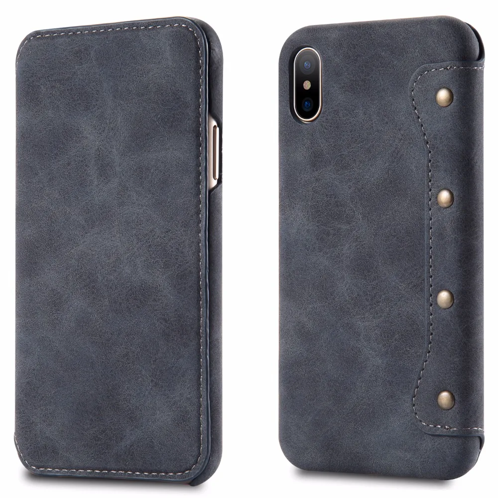 

Luxury Leather Magnetic Flip Case for IPhone Xs Xr X Max Wallet Card Slot Holder Stand Book Cover for IPhone 8 7 6 6s Plus Coque