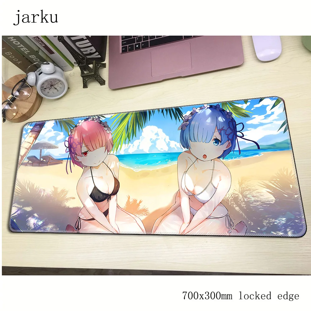 Коврик для мыши re zero 700x300 мм коврик notbook большой игровой лучший Настольный