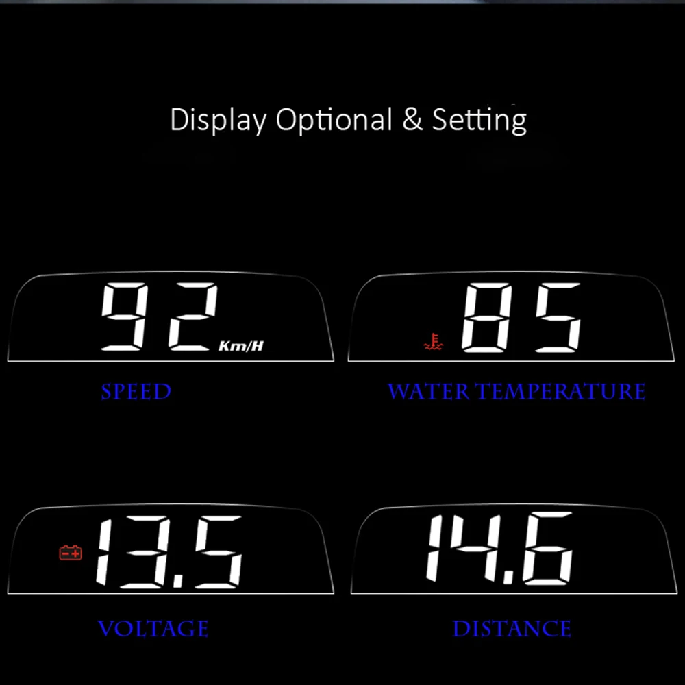 EANOP iSmart S hud Дисплей автомобиля OBD2 Windsheild скорость проектор метр Напряжение монитор