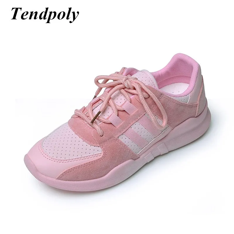 

2018 New Korean version of the large size fashion shoes Spring and Autumn mesh Simple wild lace women's hot burst casual shoes