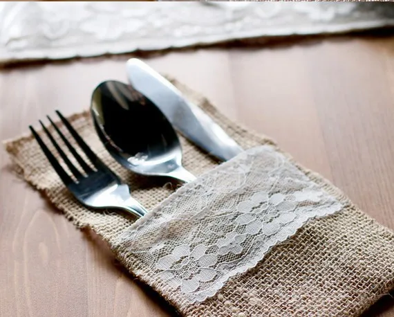 10pcs Wedding Table Decoration Table Decoration Accessories Burlap