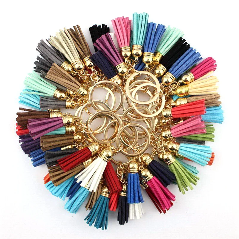 2016 New Fashion Women Casual Triple Leather Tassels Women Keychain Bag Pendant Alloy Car Key Chain Ring Holder Trendy Jewelry цена 2016 New Fashion Women Casual Triple Leather Tassels Women Keychain Bag Pendant Alloy Car Key Chain Ring Holder Trendy Jewelry цены онлайн