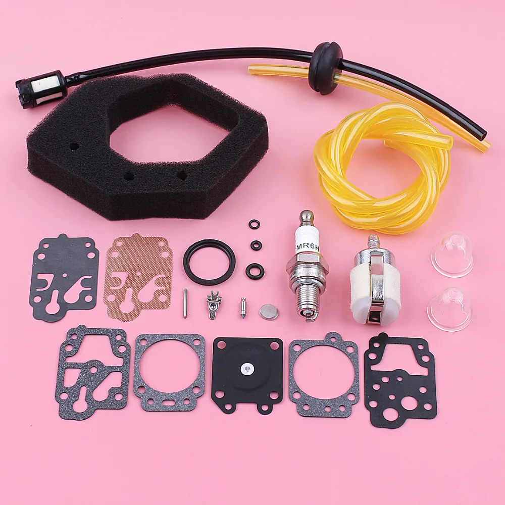 Air Fuel Filter Line Hose Grommet Kit For Honda GX25 GX 25 Primer Bulb Carburetor Repair Kit Lawn Mower Replace Spare Part