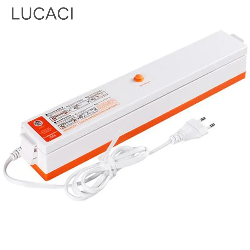

LUCACI Household Vacuum Food Sealer Packaging Machine Film Sealer Food Vacuum Packer