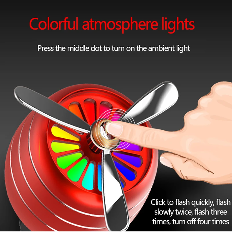 Освежитель воздуха для автомобиля, светодиодный, мини Кондиционер, Вентиляционный Выход, духи, зажим, свежий ароматерапия, ароматизатор, сплав, авто, хорошие аксессуары