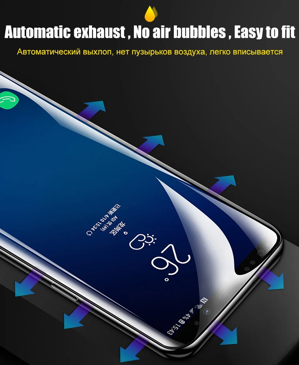 3D Tempered Glass for Samsung Galaxy S10 Lite Plus Screen Protector Curved Edge Glass For Samsung Note 8 9 S8 S9 Plus S6 S7 Edge (6)