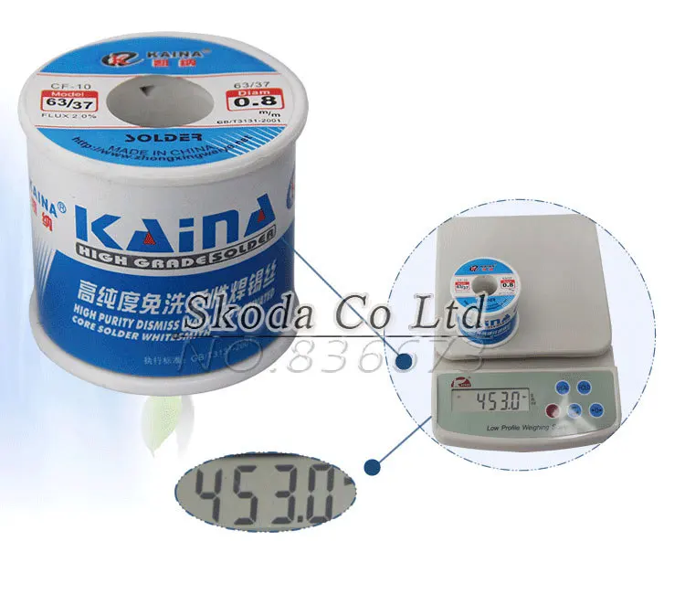 

Free shipping 1pc 0.8mm KAINA 450g Tin Lead Melt Rosin Core Flux Solder Soldering Welding Wire Reel 63/37