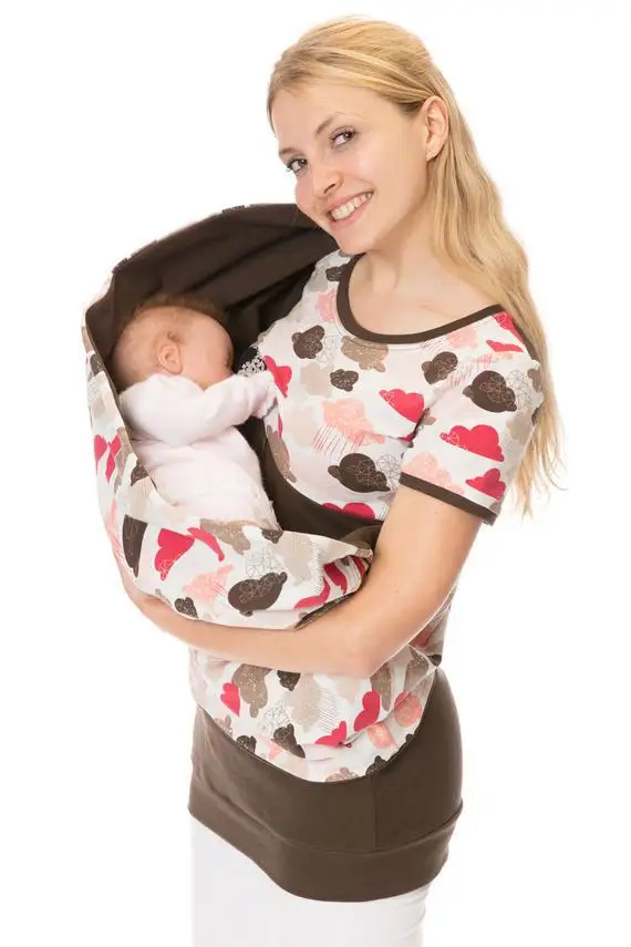 Maternity Breastfeeding Hooded Top Print Nursing Mothers T Shirt Pregnant Hoodies Lactation Clothes For Women Pregnancy Clothing (13)