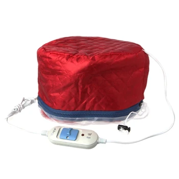 

Kemei Hot! Red Household Hair Care Mask Heating Cap Mantles Electric Treatment Hat Beauty 220V Hair Styling Tool