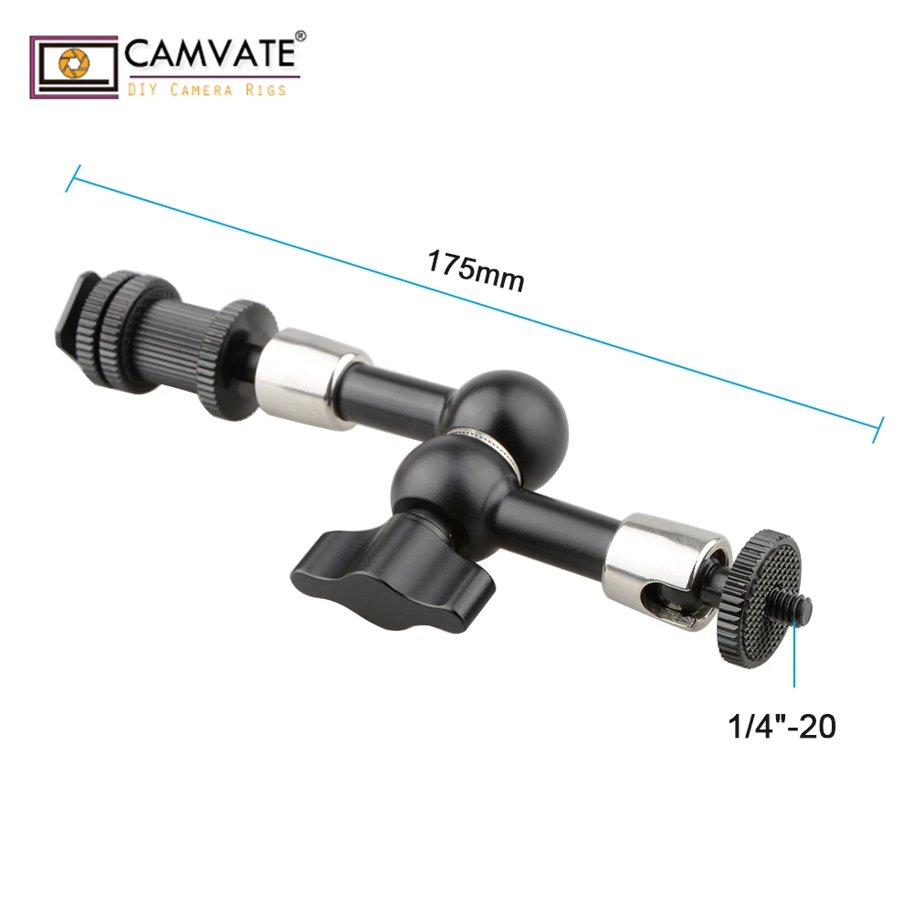 CAMVATE 7 &quotАртикуляционная Магия Кронштейн с 1/4&quot винтовым креплением для вспышки
