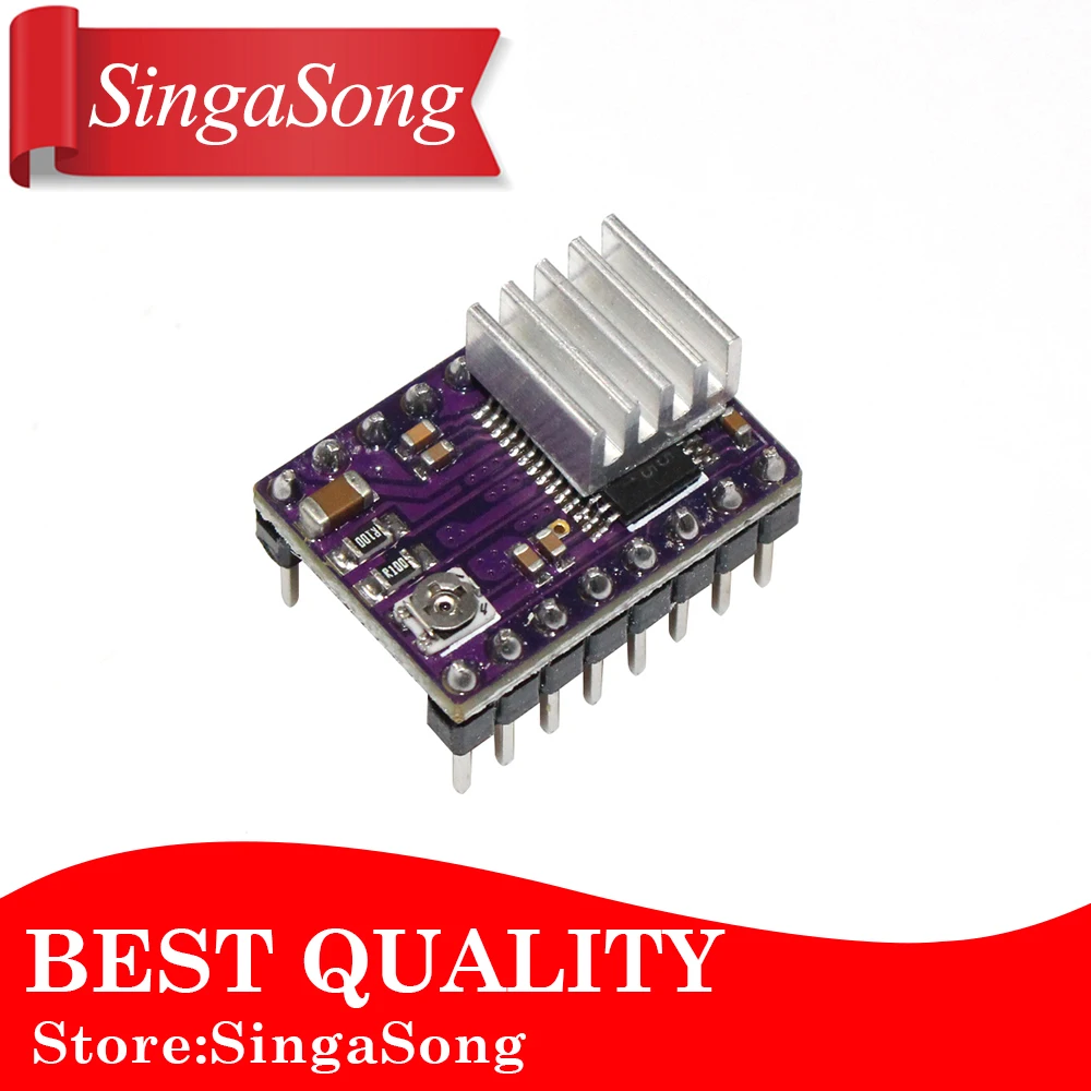 

New Stepstick Drv8825 For RAMPS Stepper Motor Driver HeatSink Part 3D Printers Parts Heat Sink 4 Layer PCB Purple Board