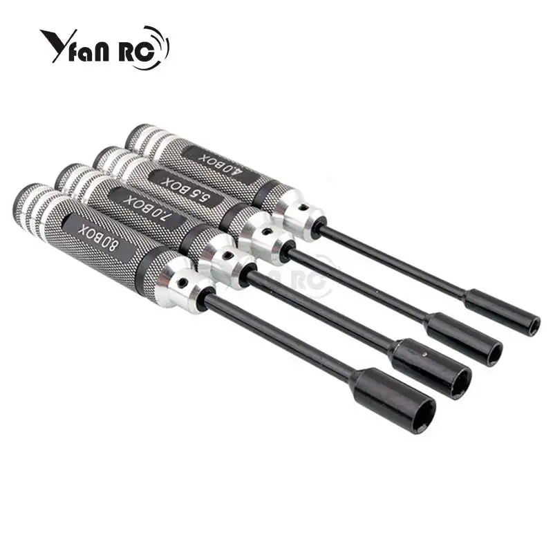 

4Pcs/set 4.0/5.5/7.0/8.0mm Hexagon Screwdriver Nut Wrench Tool Screw Driver for RC Model Car Boat TRX4 Helicopter