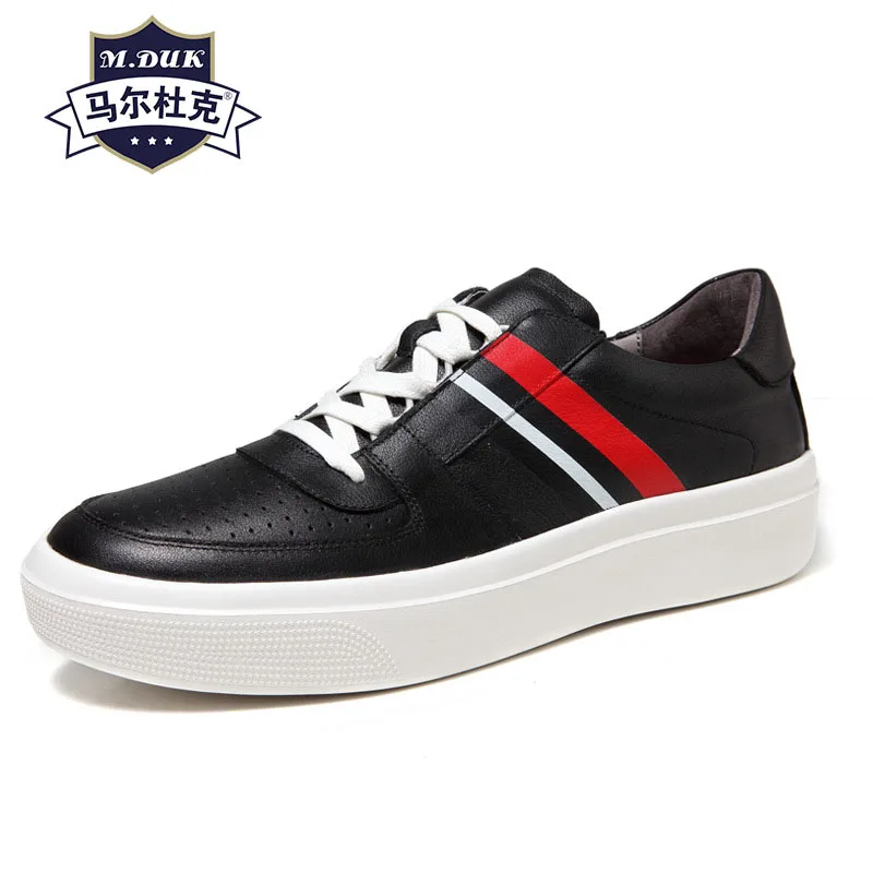 

breathable casual shoes mens Korean fashion Genuine Leather all-match cowhide sneaker boots men Leisure shoes male spring autumn