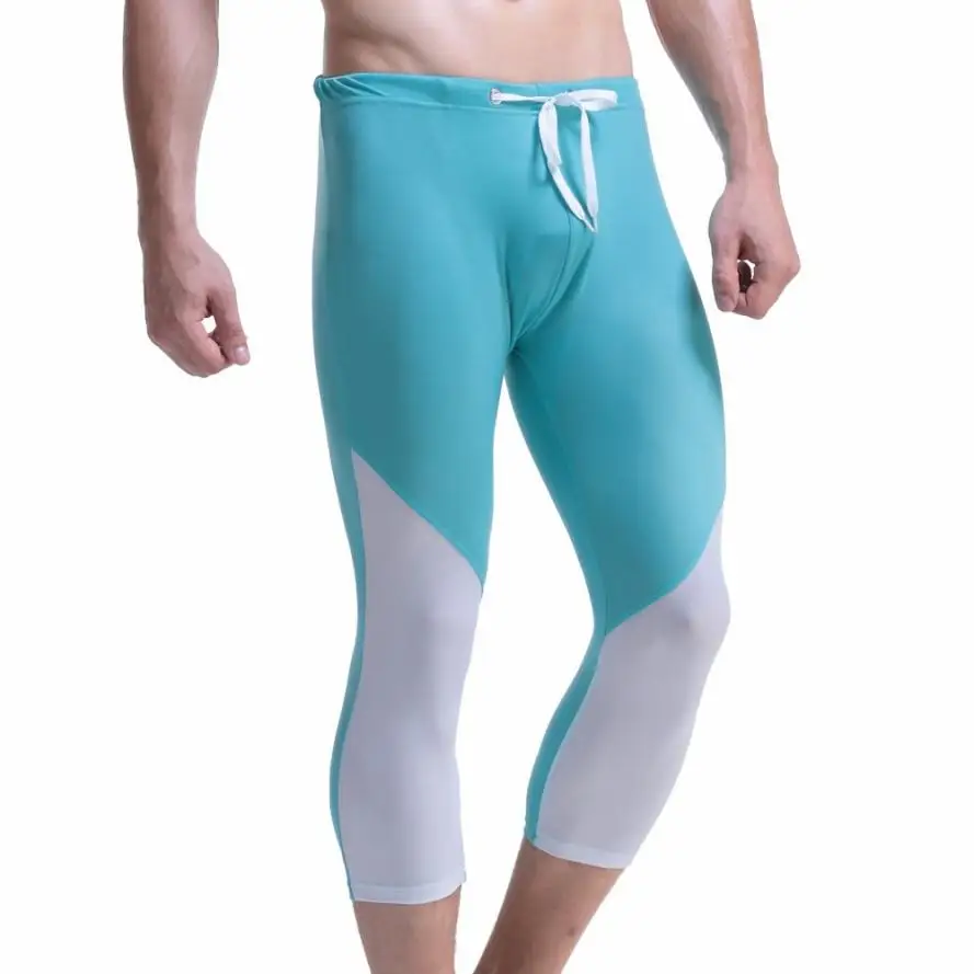 Для Мужчин велосипедные брюки трусы Дайвинг Спортивные штаны троса для плавания Мужские Шорты для купания пляжная нижнее белье серфинга серфинг гребли Лидер продаж - Цвет: Light Blue