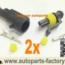 Longyue 1 способ булавки 2 комплект modo impermeabile filo elettrico connecttore