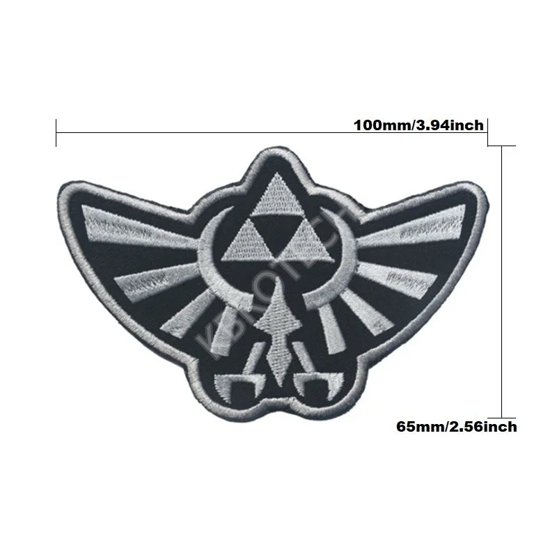 Легенда о Zelda крыло вышивка патч вышитые нашивки Военная Униформа Тактический плечо Mark повязки аппликация Ткань Стикеры