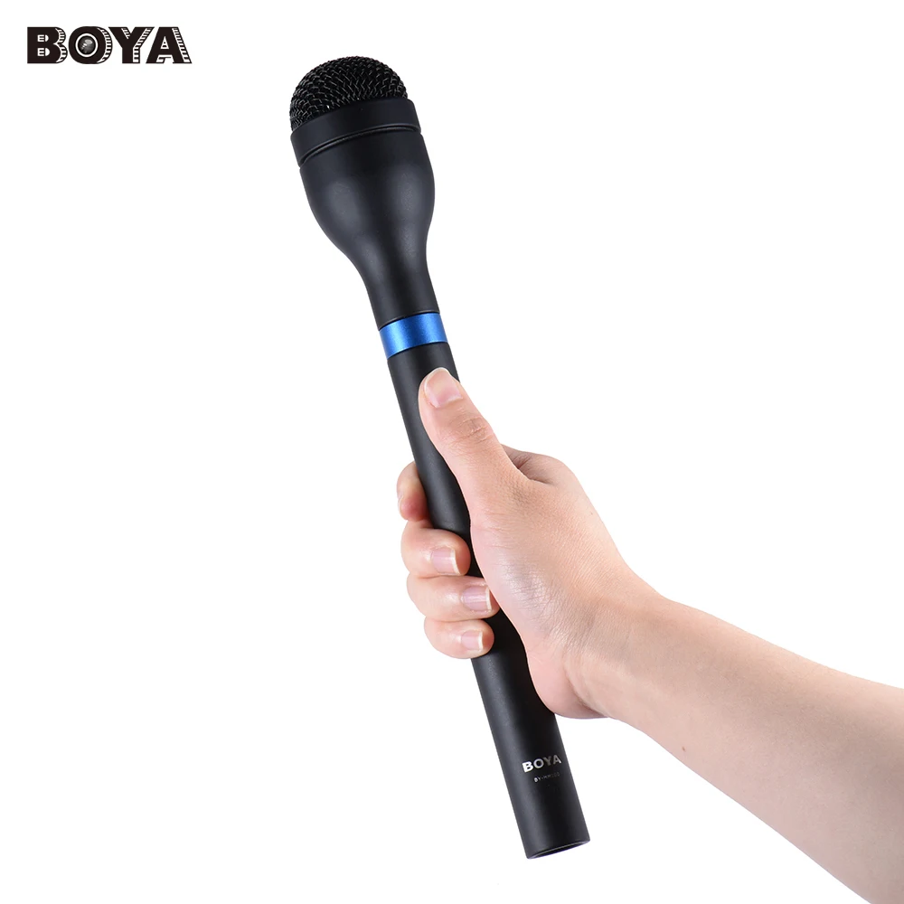 

BOYA BY-HM100 Aluminum Alloy Body Extra Long Handle Handheld Dynamic Microphone wireless microphone Omni-Directional Connector