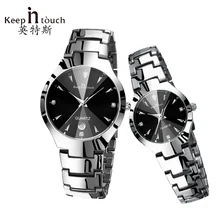 GARDER EN CONTACT Couple Montres pour les Amateurs Lumineux De Luxe Quartz Hommes et Femmes Amant Montre Calendrier De la Mode Robe Montres