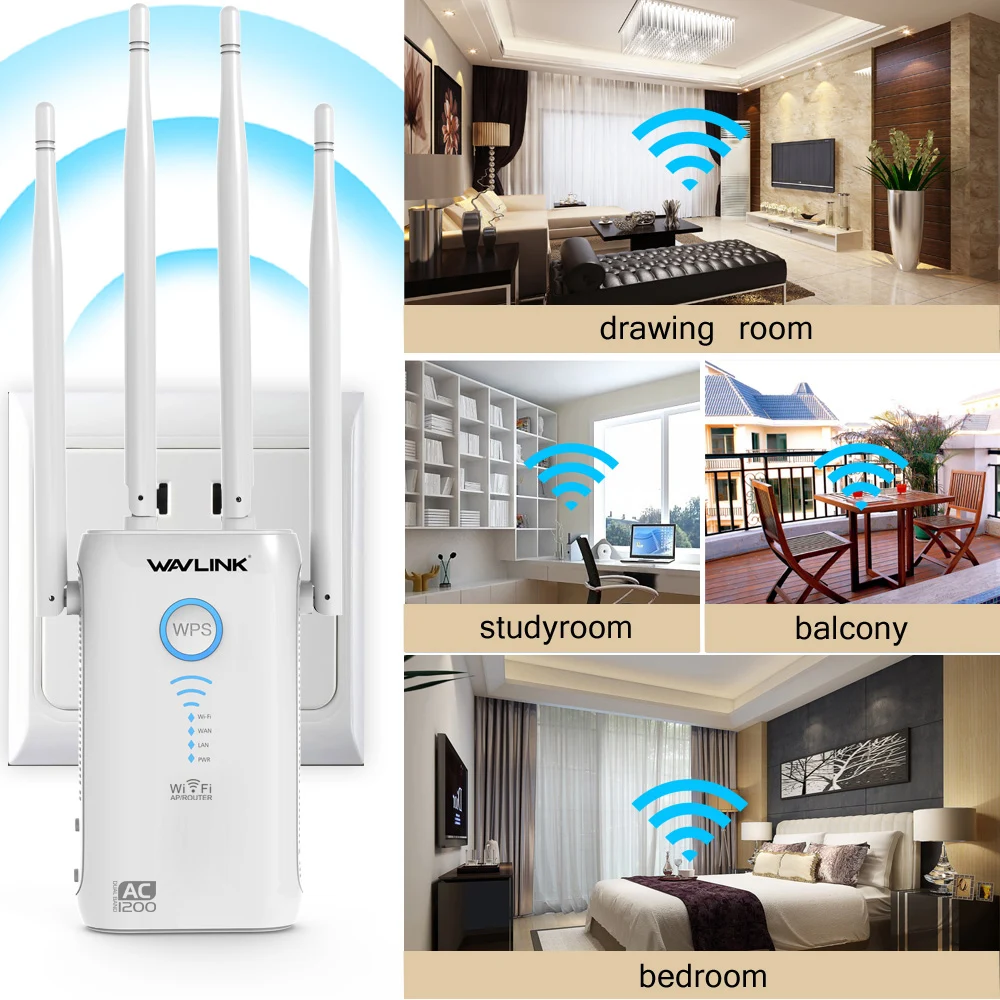 Wavlink гигабитный WIFI расширитель диапазона беспроводной повторитель 2 4G/5G