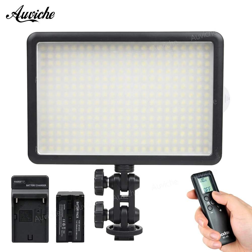 

Godox LED308C 3200-5600K LED Video LED Light with F970 battery for DSLR Camera Camcorder Fill Light for Wedding News Interview