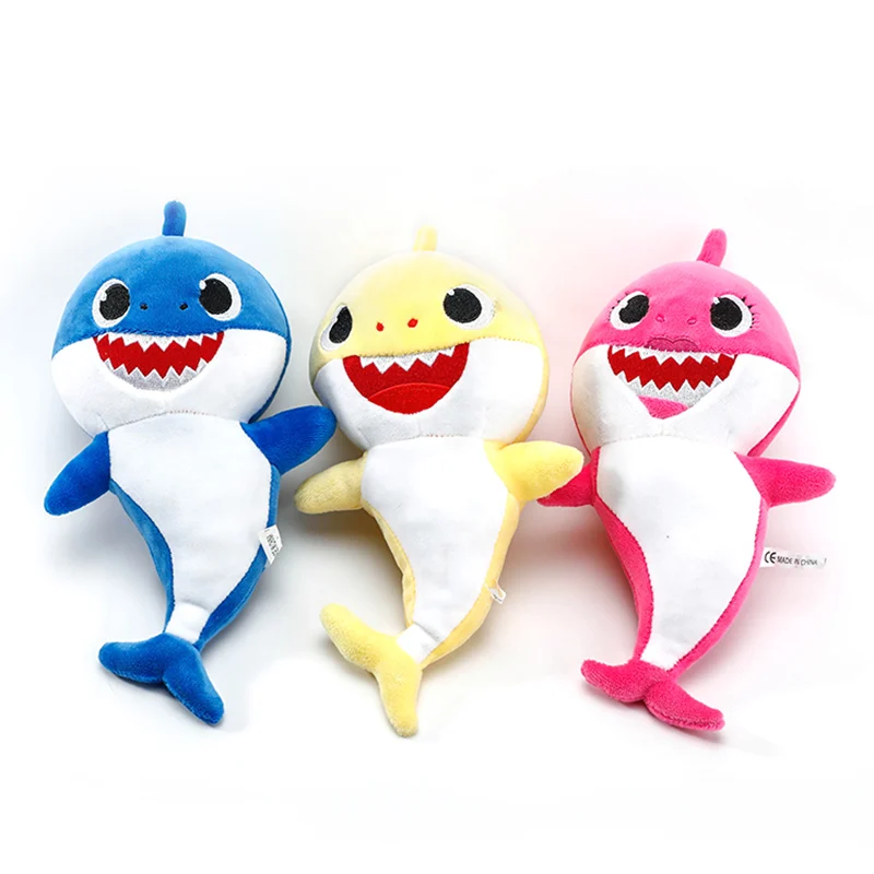 

Light Music Baby Plush Shark Doll Sound Soft Cartoon Singing Song Stuffed Plush Toys For Baby Shark Kids Children Gift